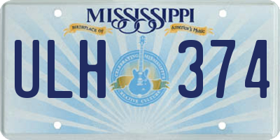 MS license plate ULH374