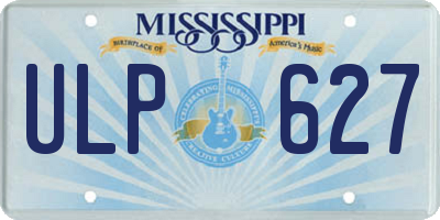 MS license plate ULP627