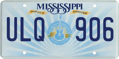 MS license plate ULQ906