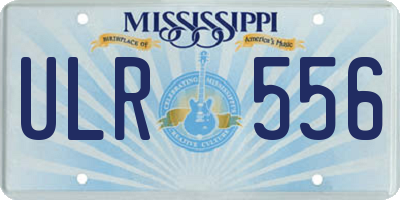 MS license plate ULR556