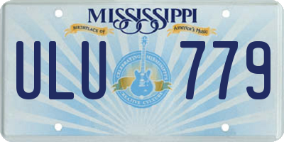 MS license plate ULU779