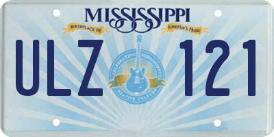 MS license plate ULZ121