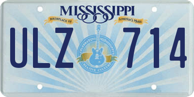 MS license plate ULZ714
