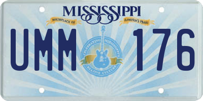 MS license plate UMM176