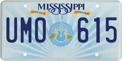 MS license plate UMO615
