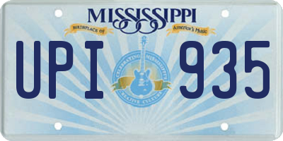 MS license plate UPI935