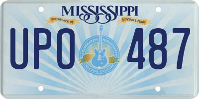 MS license plate UPO487