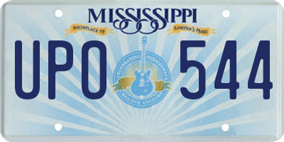 MS license plate UPO544