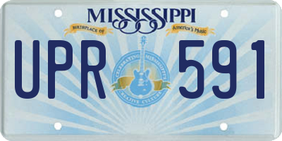 MS license plate UPR591