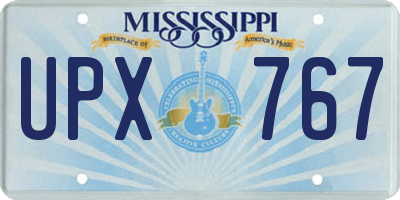 MS license plate UPX767