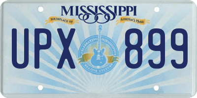 MS license plate UPX899