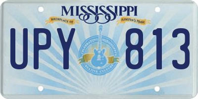 MS license plate UPY813