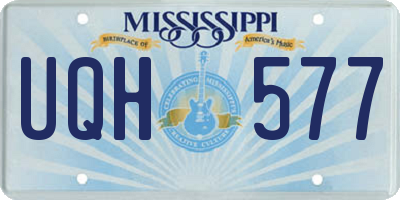 MS license plate UQH577