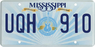 MS license plate UQH910