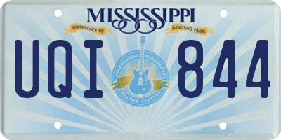 MS license plate UQI844