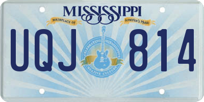 MS license plate UQJ814