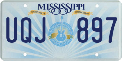 MS license plate UQJ897