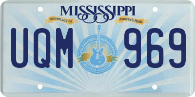 MS license plate UQM969