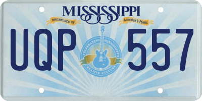 MS license plate UQP557