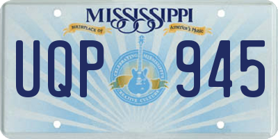 MS license plate UQP945
