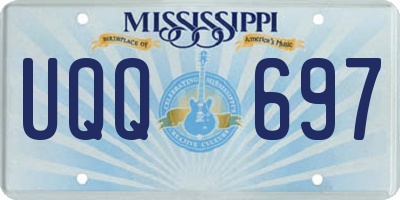 MS license plate UQQ697