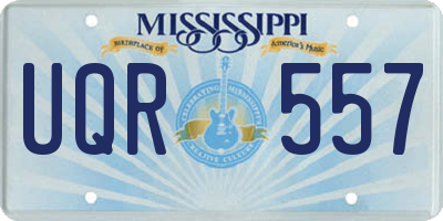 MS license plate UQR557