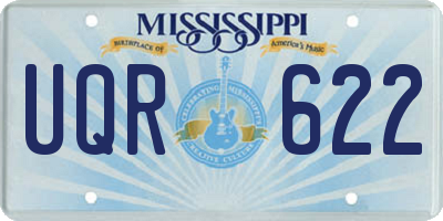 MS license plate UQR622