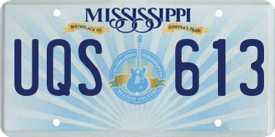 MS license plate UQS613