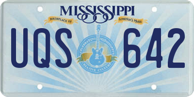 MS license plate UQS642