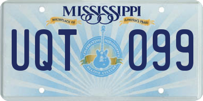 MS license plate UQT099