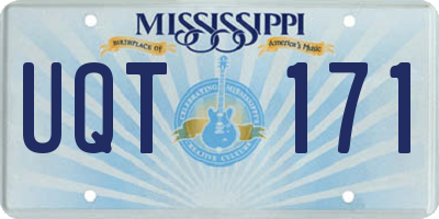 MS license plate UQT171