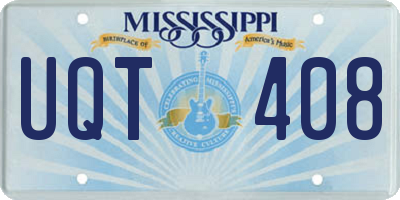 MS license plate UQT408