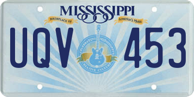 MS license plate UQV453