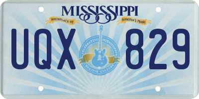 MS license plate UQX829