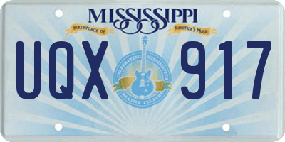 MS license plate UQX917