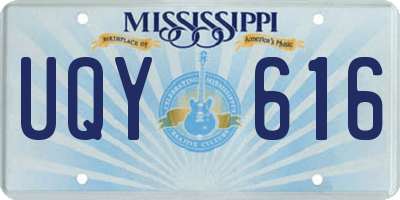 MS license plate UQY616