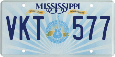 MS license plate VKT577