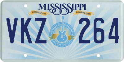 MS license plate VKZ264