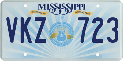 MS license plate VKZ723