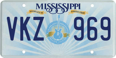 MS license plate VKZ969