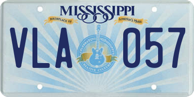MS license plate VLA057