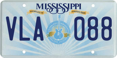 MS license plate VLA088