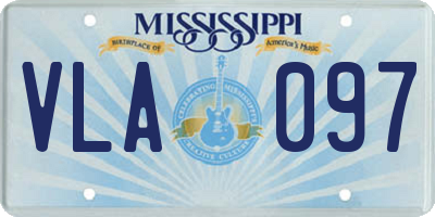MS license plate VLA097