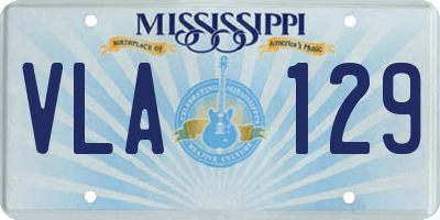 MS license plate VLA129