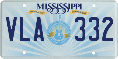 MS license plate VLA332
