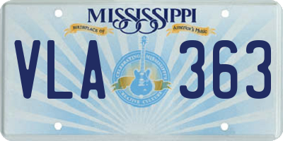 MS license plate VLA363