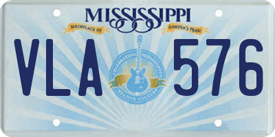 MS license plate VLA576