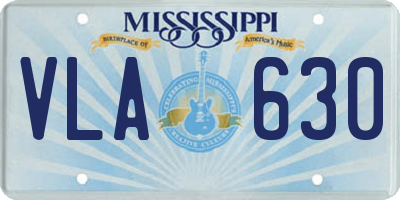 MS license plate VLA630