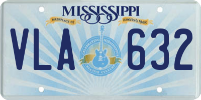 MS license plate VLA632