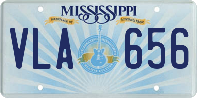 MS license plate VLA656